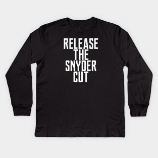 Release The Snyder Cut Kids Long Sleeve T-Shirt